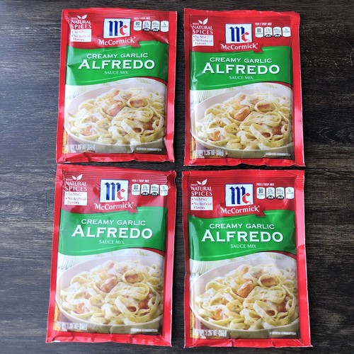 McCormick Creamy Garlic Alfredo Sauce Mix (4) Packs VHTF Best By