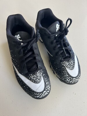 Football Cleats Nike Vapor Edge Shark Fast Flex White Black Sz