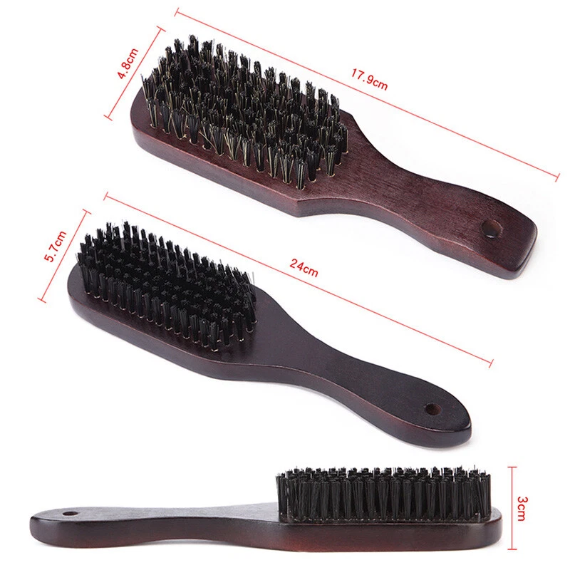 Unisex-Haarbürste Mit Wildschweinborsten Weiche Naturborstenbürste Feines ▽ - Bild 2 von 4