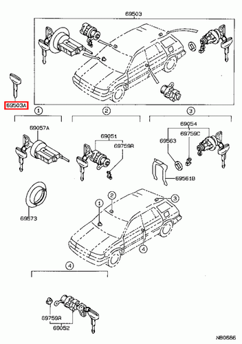 Genuine LandCruiser HZJ79 HZJ78 HZJ77 HZJ76 Levin AE92 Non Chip Blank Key - Picture 17 of 24