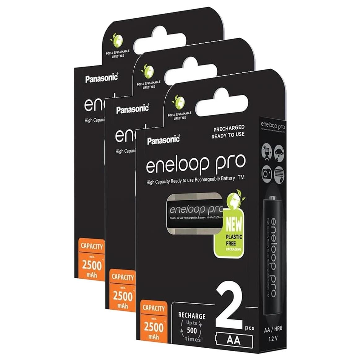 Panasonic Eneloop Pro BK-3HCDE pack accumulateurs AA LR06 rechargeables