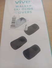 Vive Walker Ski Glides Universal Replacement Feet Heavy Duty Durable NIB Z9