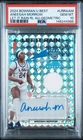 ANEESAH MORROW 2024-25 BOWMAN U BEST LET IT RAIN PATCH GEOMETRIC AUTO - PSA  10