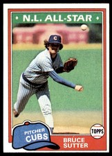 1981 Topps #590 Bruce Sutter Cubs
