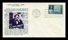 US COVER LINCOLN'S GETTYSBURG ADDRESS FDC SCOTT 978 THERMOGRAPHED CACHET