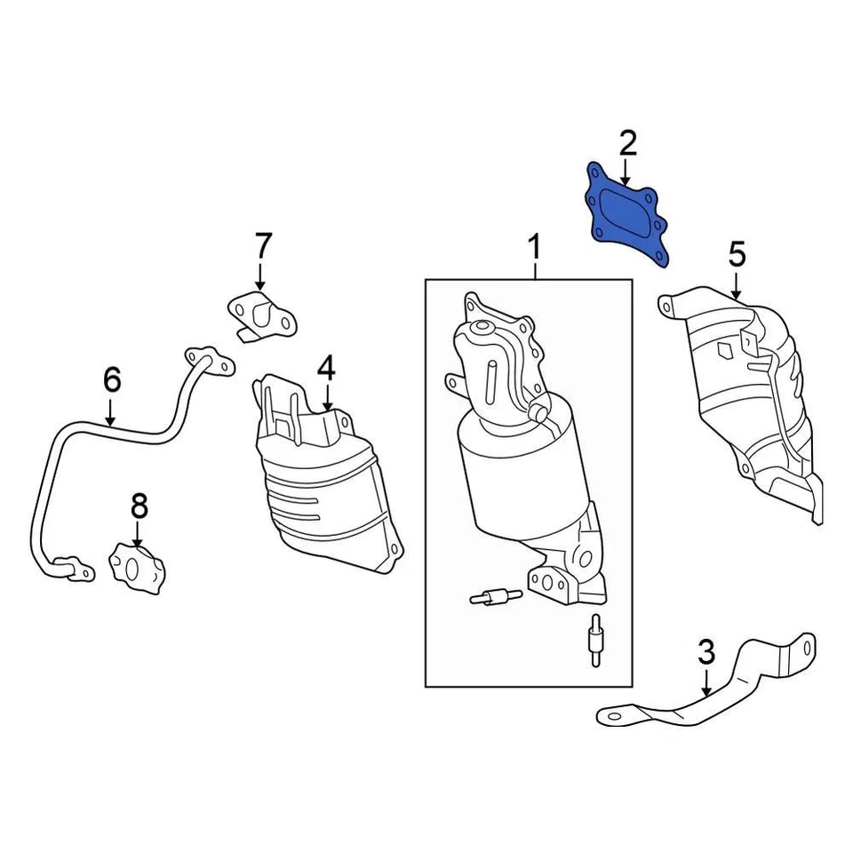 For Honda Civic 2016-2024 Honda Exhaust Manifold Gasket - Image 2 of 4