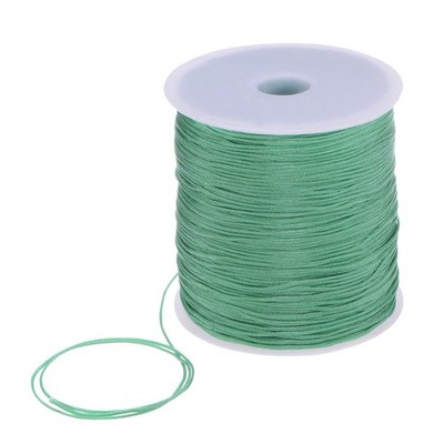 1mm Nylon String Cord 305 für Jewelry Making Braided Necklaces Dark Green