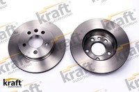 2X Bremsscheibe Kraft 6040180 2 Bremsscheiben Vorderachse Vorne FüR VW
