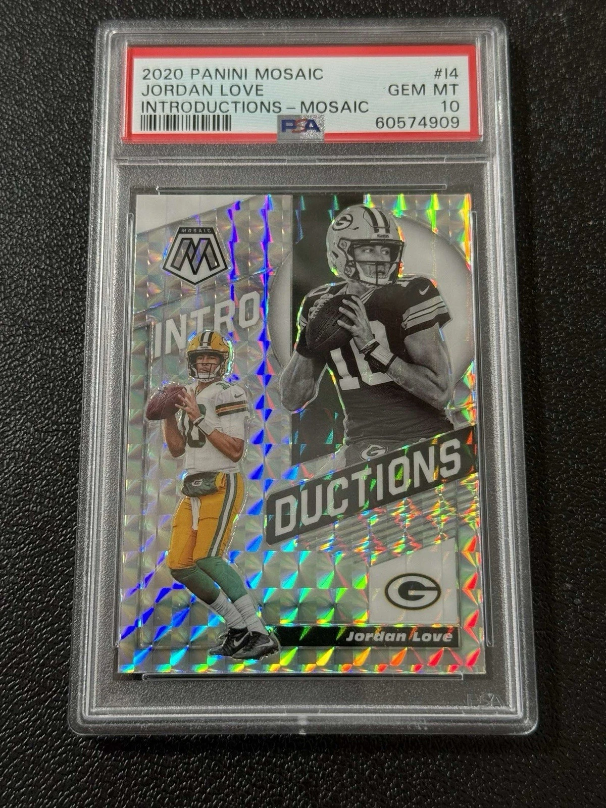 Jordan Love Panini Mosaic Introductions #I4 Mosaic