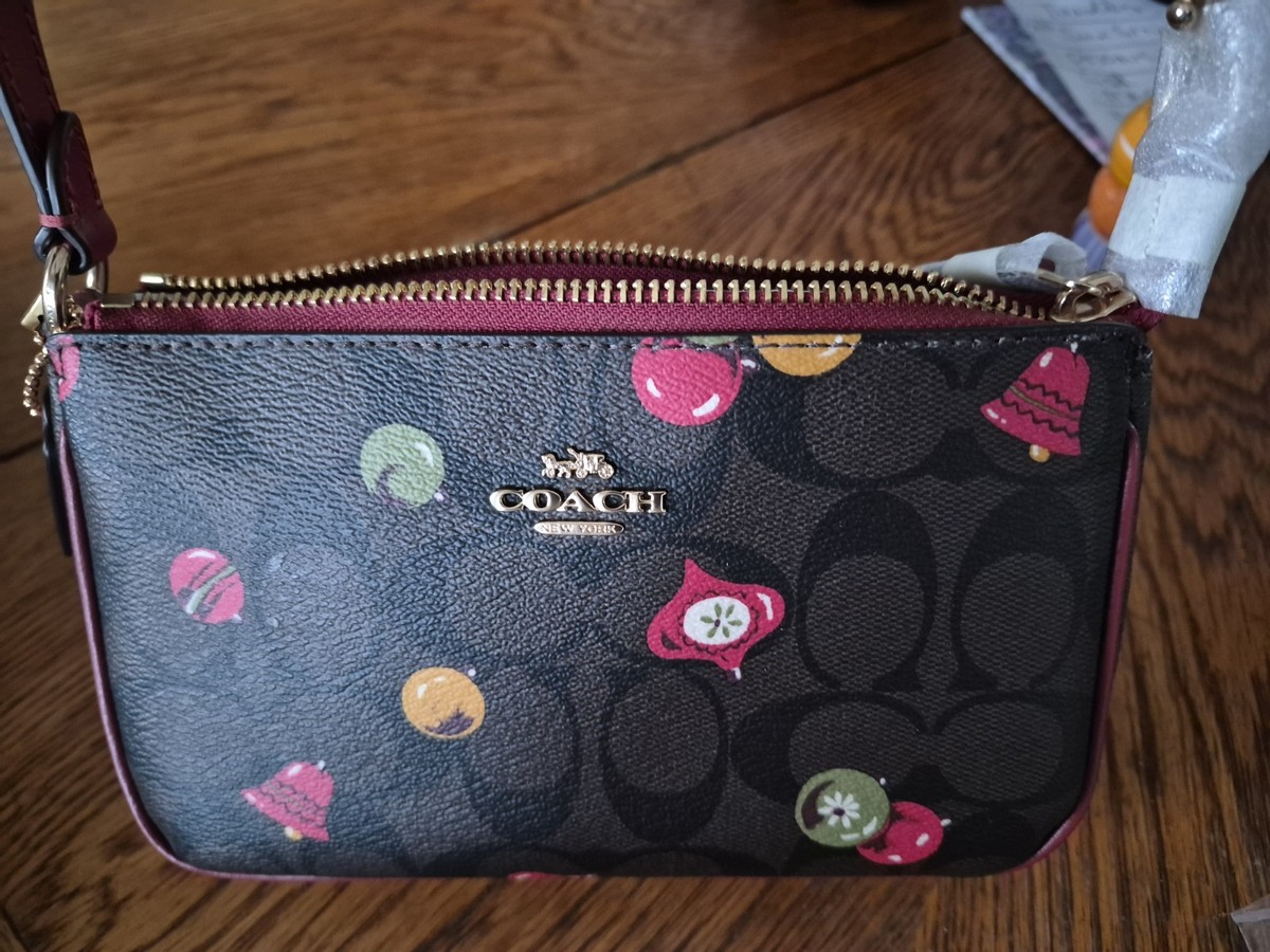 NEW Coach One Shoulder Bag Christmas Ornament Signature 8a | eBay