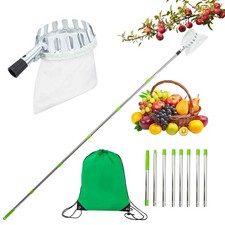 10FT Apple Picker with Telescopic Handle Fruit Picker Tool Storage Bag