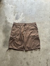 y2k brown baggy lrg cargo shorts