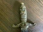 Rare Late 1800’s Fraternal Cadet Artillery Short Sword With Jade Pommel