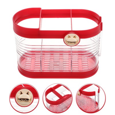 Livorini Schubladen-Organizer, 3 Fächer – 40,6 X 33,7 Cm, Rutschfeste Unterseite, Küche & Büro