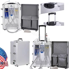 Dental Portable Mobile Delivery Unit System Treatment Work Compressor 4Hole