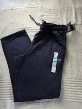 NWT Champion Powerblend Open Bottom Sweatpants - Navy Blue - Men's XL