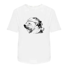 'Polar Bear Wearing Santa Hat' Unisex T-Shirt -  100% Cotton (S-XXL) (TA058709)