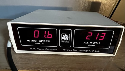 R.M. Young Wind Speed & Azimuth Digital Display Weather Station w/ Wind Sensor