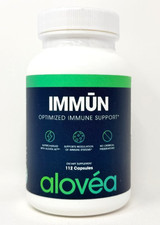 Alovea IMMUN Immune Support Aloe Vera Supplement 112 Capsules, EXP 2/2027