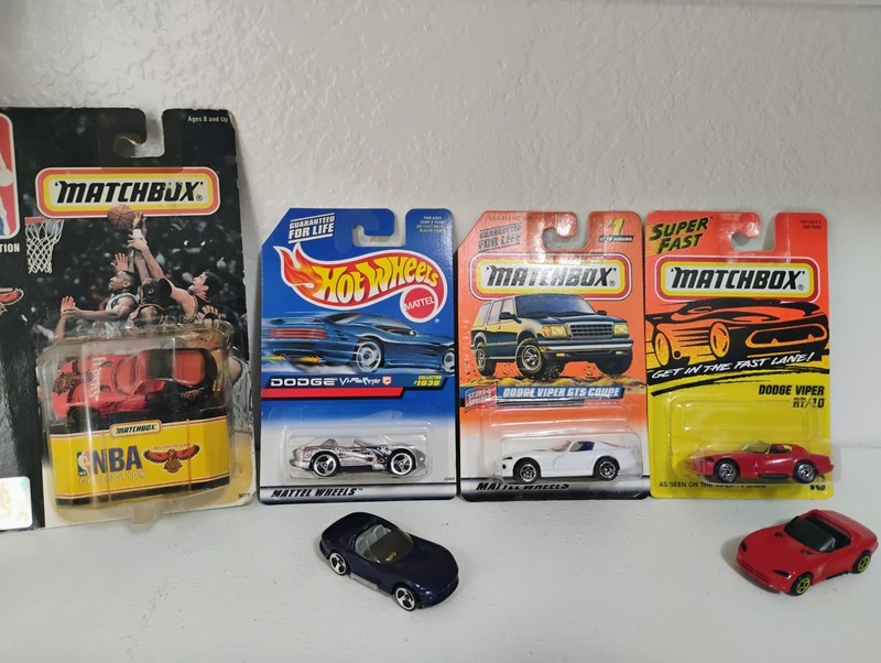 Hot Wheels Matchbox Dodge Viper Lot GTS Coupe 1/64 Diecast Mopar Atlanta Hawks
