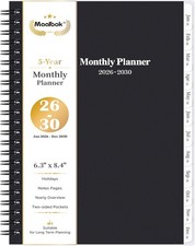 2026-2030 Monthly Planner/Calendar - 5 Year Planner 2026-2030 with Tabs, Jan 202