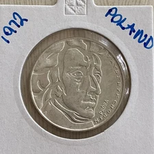 POLAND 50 Zlotych 1972 Proof PROBA - Silver 0.750 - Chopin - 836