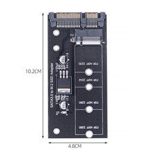 M.2 NGFF SSD to 2.5" SATA III Enclosure 7mm Drive Adapter 2242 2260 2280