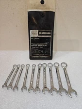 EUC Sears Craftsman Ignition Wrench Set, 10 piece Combination Wrenches 43441 USA