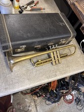 Vintage Bundy Selmer ML USA Trumpet w/ Case Designed by Vincent Bach - Very good