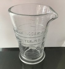 Vintage Eastman Kodak Glass Photography Beaker, Rochester, NY 4oz