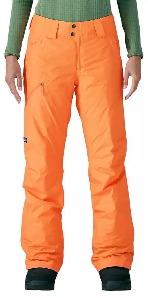 Patagonia Women's Insulated Powder Town Ski Pants Vivid Apricot SZ Large $269