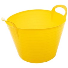 Extra Strong Flexi Tub 42L Heavy Duty Flexible Garden Bucket Storage Builder Tub
