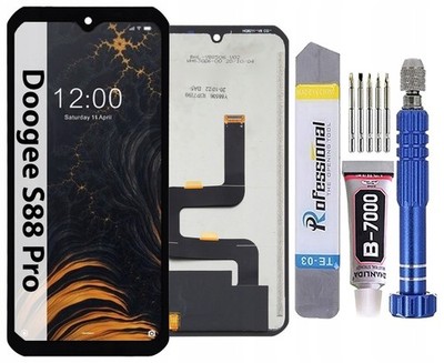 Für Doogee S88 Pro Full Display Komplettes Bildschirm LCD  Schwarz
