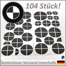 BMW Emblem Aufkleber Logo Vinyl 104x Schwarz Matt E36 E46 E60 E90 E91 E92 F80