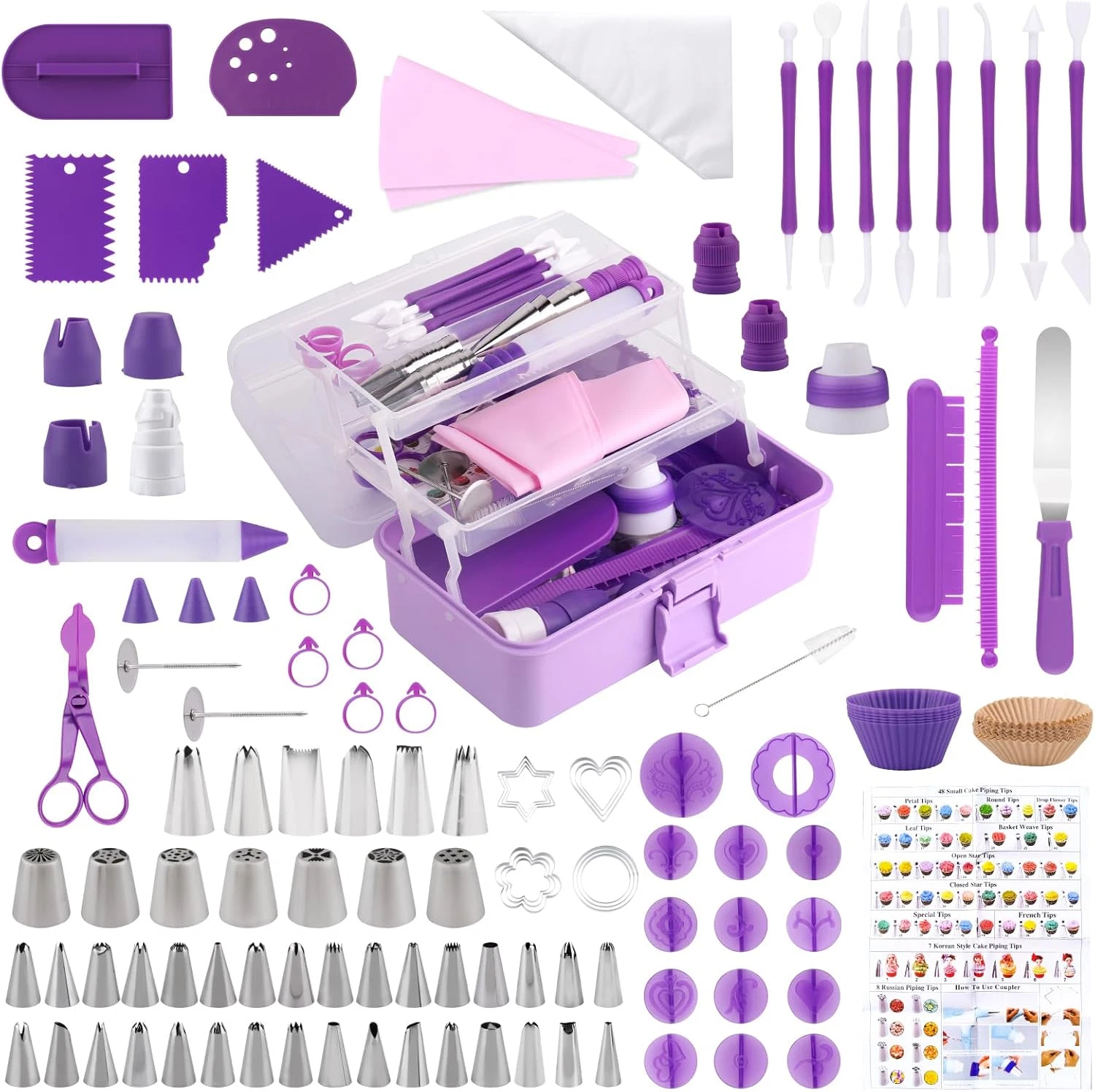 Cake Decorating Kit: Decorating Supplies Tools Kit 235 PCS Baking Accessories In