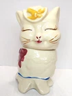 SHAWNEE Pottery Cookie Jar Cat Puss N Boots Fairy Tale Vtg (some damage) Vintage
