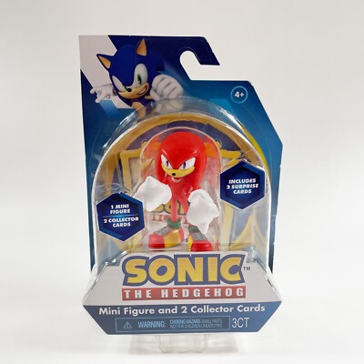 Sonic The Hedgehog (Knuckles) Mini Figure & 2 Collector Cards