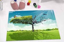 Tree Grows Differently 3D Shower Curtain Waterproof Fabric Bathroom Decoration