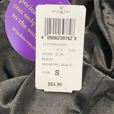 Windsor Maxi Dress Womens Size Small Black Cowl Neck Side Slit Spaghetti Straps