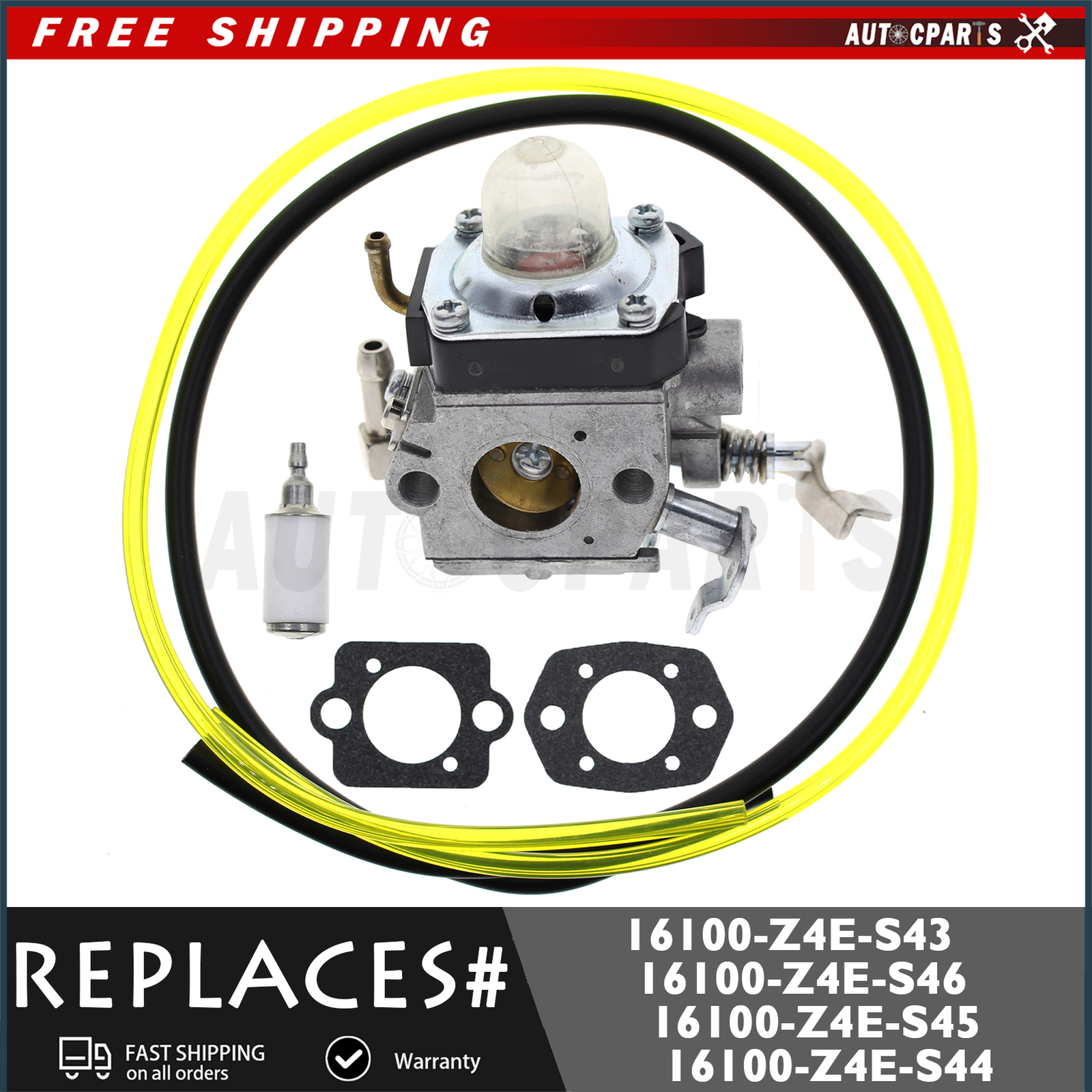 Kit De Carburateur De Jardin Pour Moteur Honda GX100UKRBF 16100-Z4E-S46