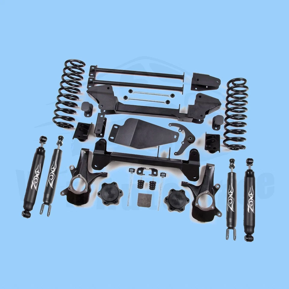 Kit de elevación zona 6" para Chevy/GMC Suburban 2000-06 y SUV 4x4 (amortiguadores nitro) Foto 2 de 3