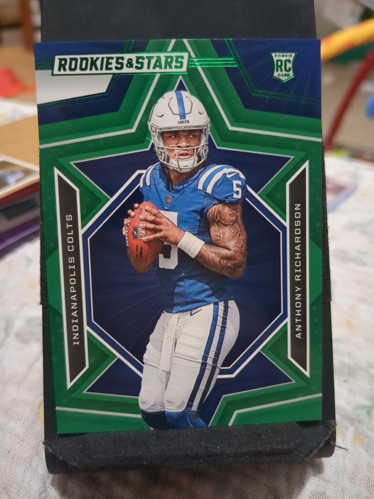 Anthony Richardson Rookie 2023 Panini Rookies & Stars Green Parallel #102