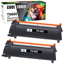 2 High Yield TN660 Toner Cartridge Compatible For Brother MFC-L2740DW L2700DW