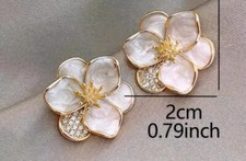 Beautiful Cute Flower Stud Earrings Women Fashion Jewelry