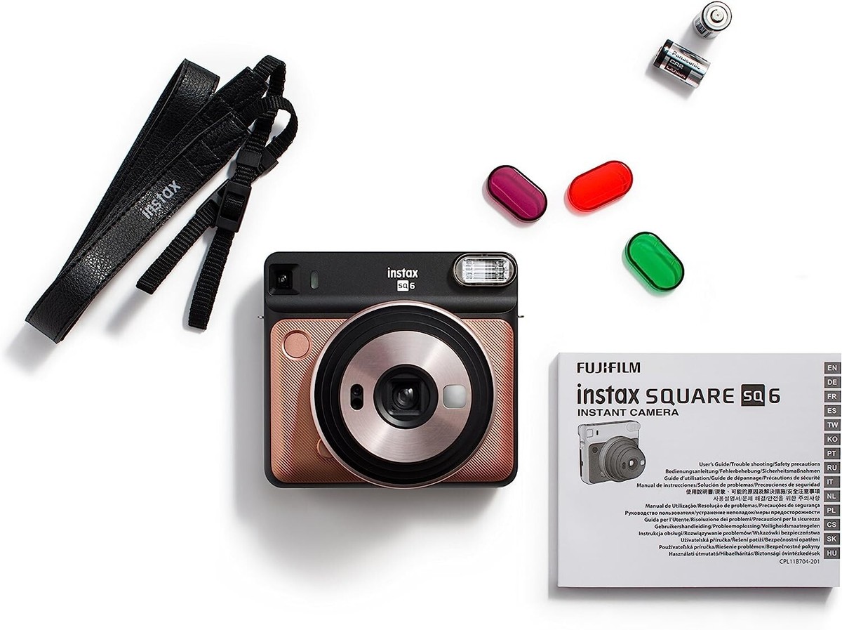 Fujifilm 108076174 Instax Square SQ6 Instant Film Camera Blush
