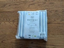Honest Baby 100 Organic Cotton Blue Stripes Diaper Changing Pad Cover 16" 32"