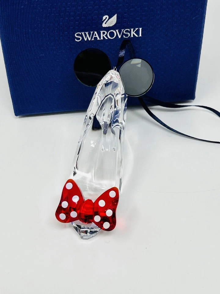 Zapato Swarovski Disney Inspirado en Minnie Mouse Cristal Adorno Orejas y Lazo Foto 2 de 4