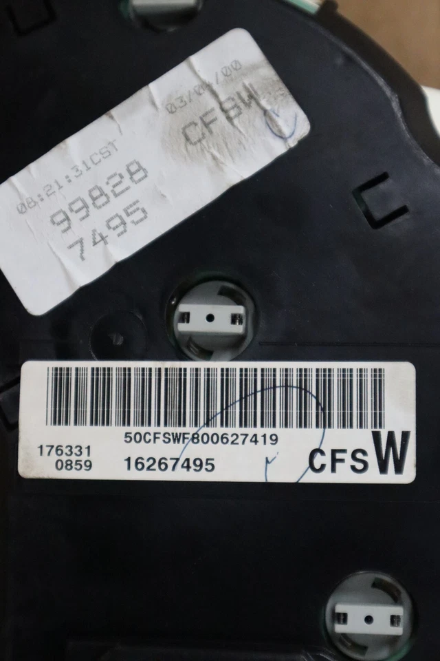 Oldsmobile Bravada 2000 2001 velocímetro medidor grupo 155.267 millas (sin lente) Foto 4 de 4