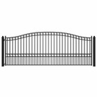 ALEKO Paris Style Ornamental Steel Single Swing 16 ft Driveway Gate