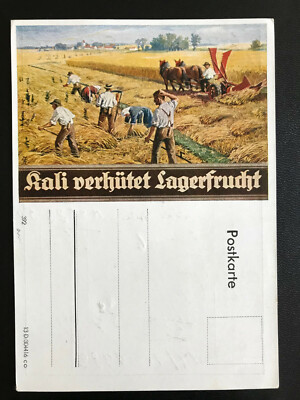 AK Litho (1072) Werbung für Kali Dünger Landwirtschaft Ernte um 1930
